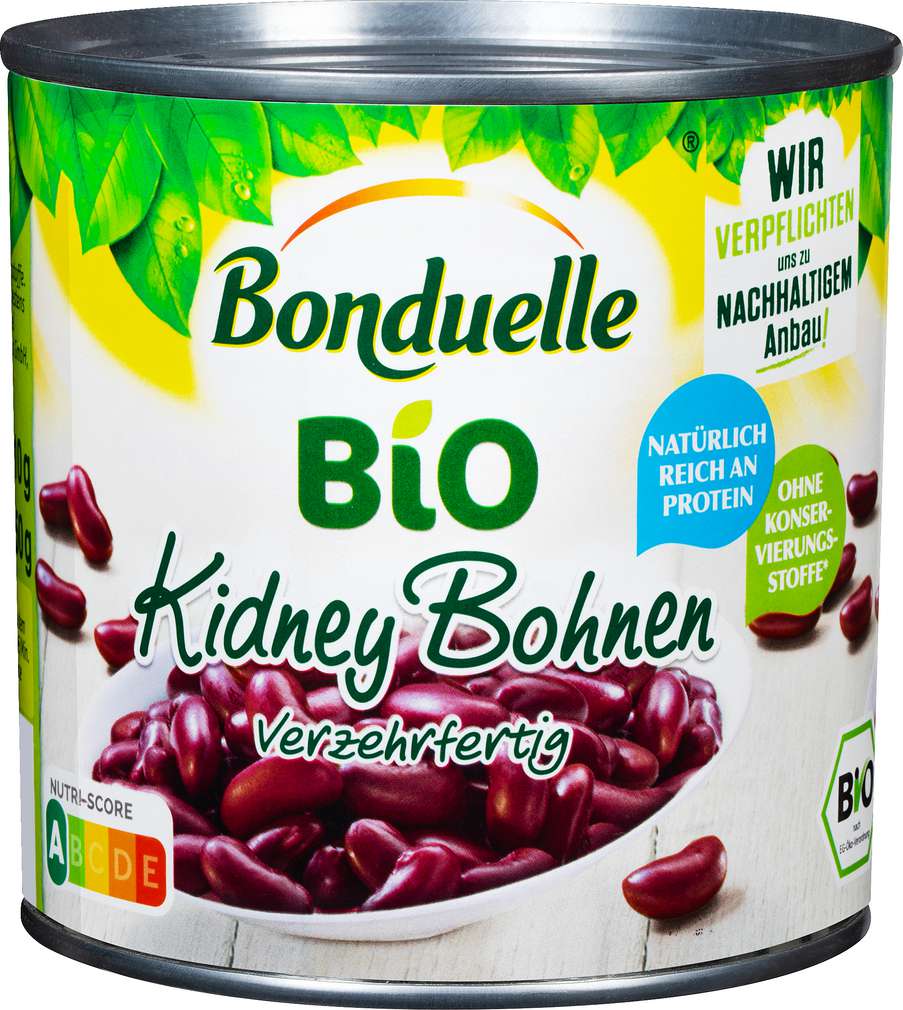 Abbildung des Sortimentsartikels Bonduelle Bio-Kidney Bohnen 425ml