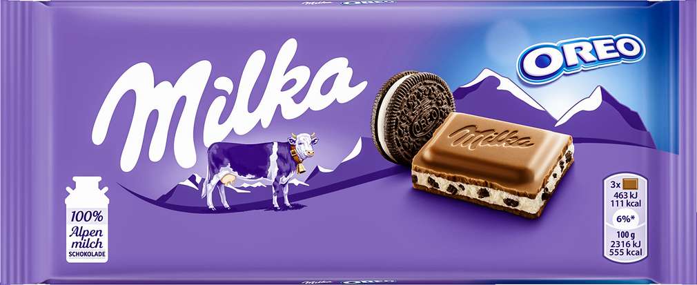 Abbildung des Sortimentsartikels Milka Schokolade Oreo 100g