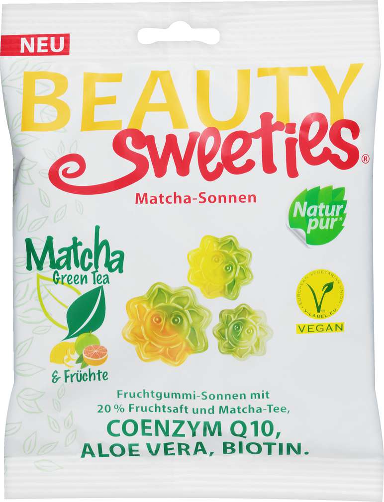 Abbildung des Sortimentsartikels Beauty Sweeties Matcha Sonnen vegan 125g