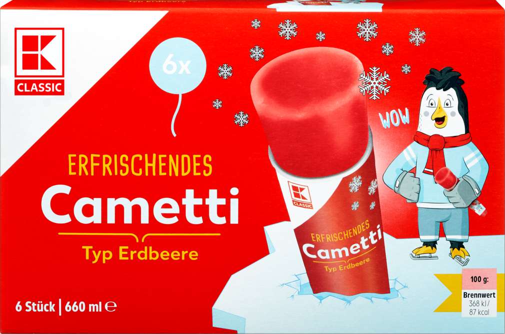 Abbildung des Sortimentsartikels K-Classic Cametti Erdbeere 6x110ml