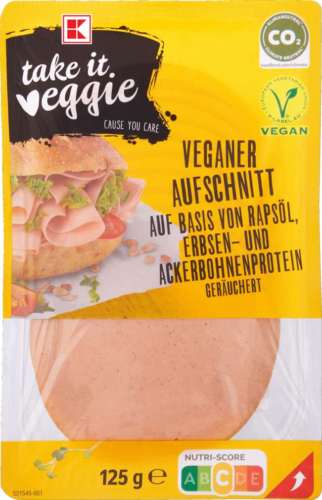 Abbildung des Sortimentsartikels K-Take it Veggie Veganer Aufschnitt Klassik 125g
