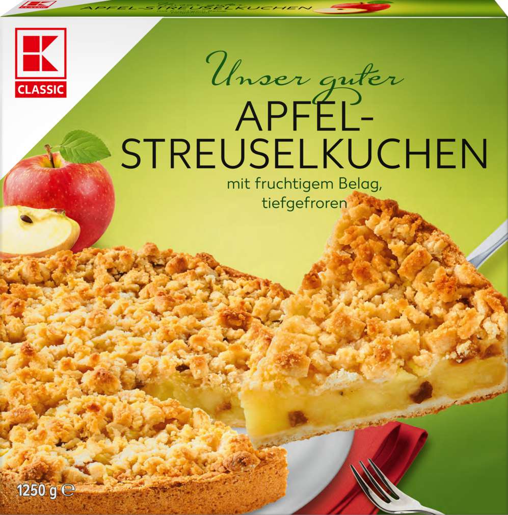 Abbildung des Sortimentsartikels K-Classic Apfel-Streuselkuchen 1250 g