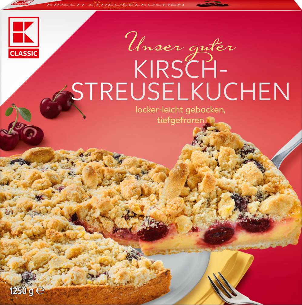 Abbildung des Sortimentsartikels K-Classic Kirsch-Streuselkuchen 1250g