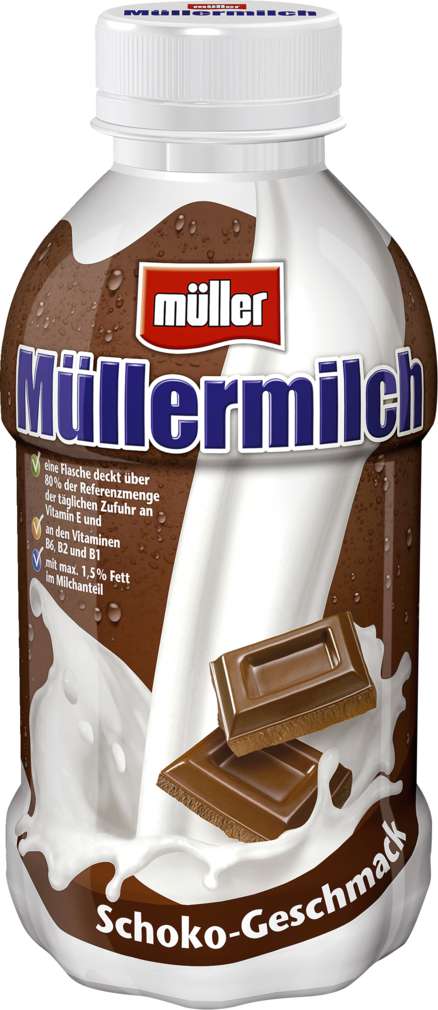 Abbildung des Sortimentsartikels Müller Müllermilch Schoko 400ml