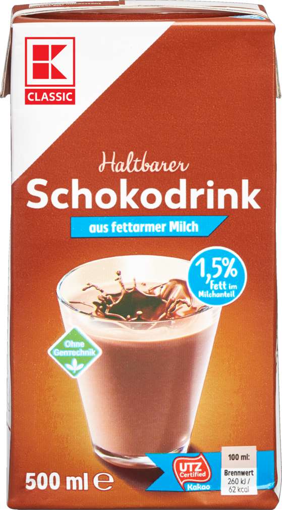 Abbildung des Sortimentsartikels K-Classic Schokodrink 1,5% Fett 500ml