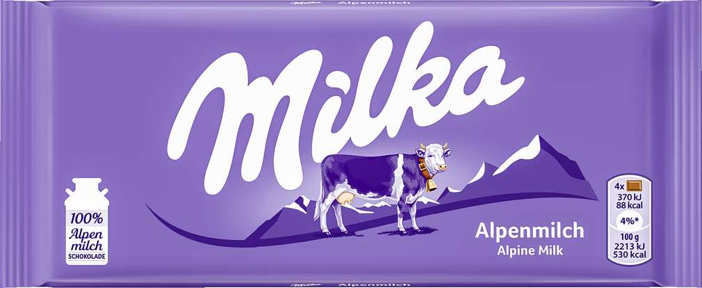 Abbildung des Sortimentsartikels Milka Alpenmilch Schokolade 100g