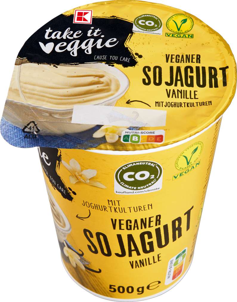 Abbildung des Sortimentsartikels K-Take it Veggie Sojagurt Vanille 500g