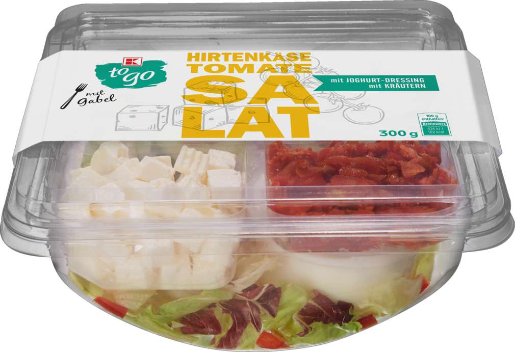 Abbildung des Sortimentsartikels K-To Go Salat Tomate Weichkäse 300g