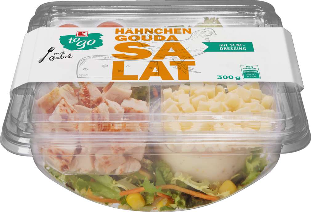 Abbildung des Sortimentsartikels K-To Go Salat Hähnchen Käse 300g