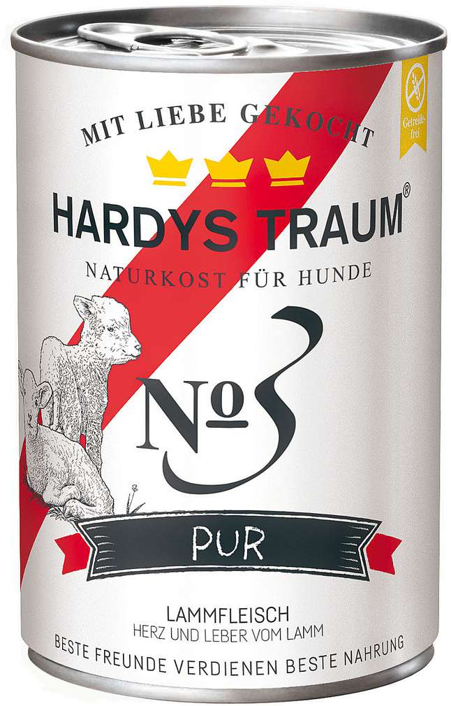Abbildung des Sortimentsartikels Hardys Pur No.3 Lamm 400g