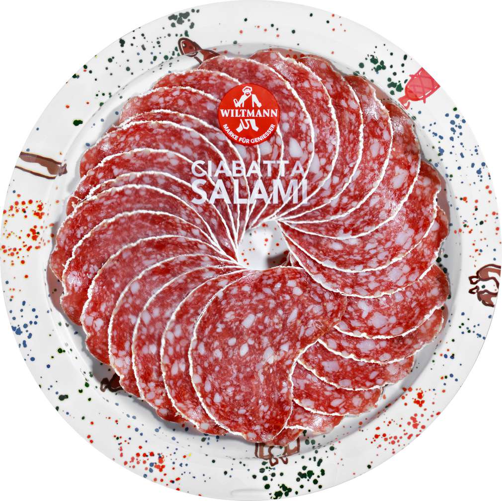 Abbildung des Sortimentsartikels Wiltmann Ciabatta Salami 80g