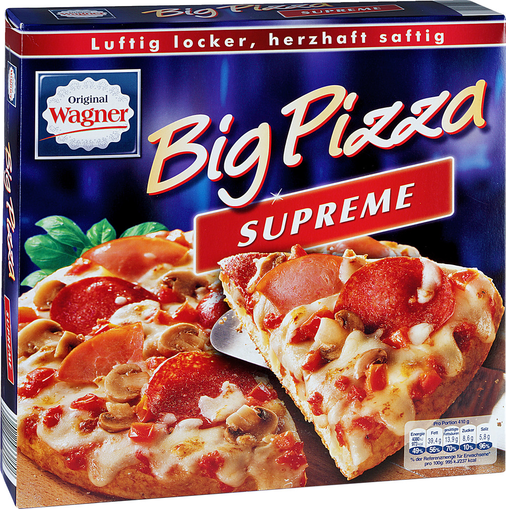 Abbildung des Sortimentsartikels Wagner Big City Pizza London Supreme 420g