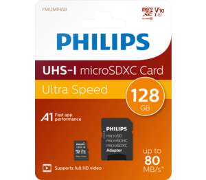 Изображение на Philips MicroSD карта с адаптер
128 GB