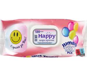 Изображение на Happy Mокри кърпички Изображение на Happy Mокри кърпички