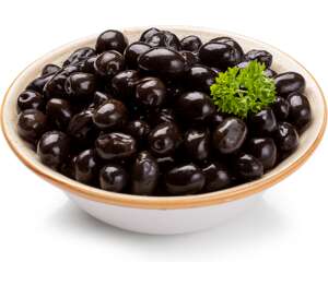 Изображение на Черни маслини от свежата витрина Изображение на Черни маслини от свежата витрина