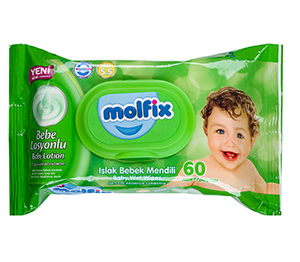 Изображение на Molfix Бебешки влажни кърпи
Lotion