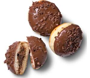 Изображение на Поничка с пълнеж нуга крeм от нашата пекарна Изображение на Поничка с пълнеж нуга крeм от нашата пекарна