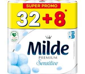 Изображение на Milde тоал. Хартия 3 пластова,
32+8бр.