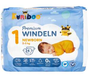 Изображение на KUNIBOO Бебешки пелени
размер 1 2-5 кг