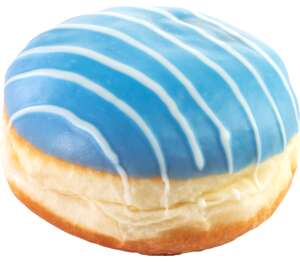 Изображение на Поничка със синя глазура Изображение на Поничка със синя глазура