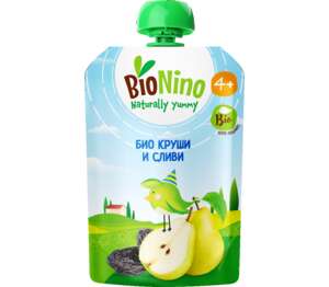 Изображение на BioNino Плодово пюре
пауч Изображение на BioNino Плодово пюре
пауч