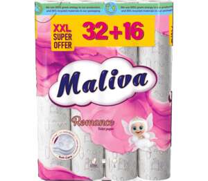 Изображение на MALIVA, тоалетна хартия Тоалетна хартия
Romance, 32+16бр. Изображение на MALIVA, тоалетна хартия Тоалетна хартия
Romance, 32+16бр.