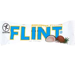 FLINT Kokosová tyčinka
s bílou polevou FLINT Kokosová tyčinka
s bílou polevou