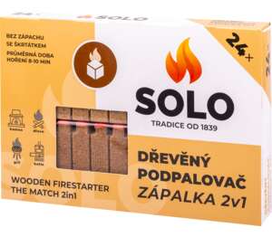 SOLO Podpalovač Zápalka 2v1
cena za 1 kus SOLO Podpalovač Zápalka 2v1
cena za 1 kus