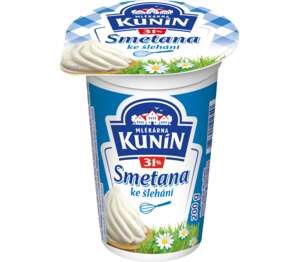 Kunín Smetana ke šlehání 31 % Kunín Smetana ke šlehání 31 %