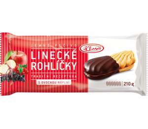 KLASA Linecké rohlíčky polomáčené
s ovocnou náplní KLASA Linecké rohlíčky polomáčené
s ovocnou náplní