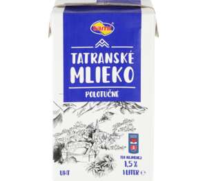 Tatranská mlékárna Trvanlivé mléko
polotučné Tatranská mlékárna Trvanlivé mléko
polotučné