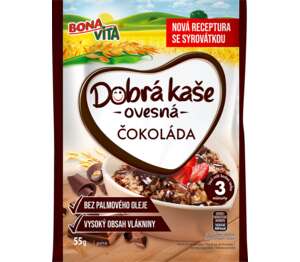 Dobrá kaše Ovesná kaše
s čokoládou Dobrá kaše Ovesná kaše
s čokoládou
