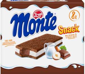 Monte Snack
různé druhy Monte Snack
různé druhy