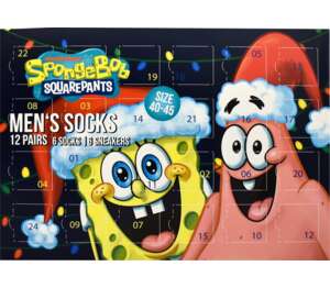 Adventní kalendář ponožky velikosti: 35/35 - 43/46