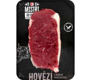 K-Mistři od fochu Sirloin
hovězí steak K-Mistři od fochu Sirloin
hovězí steak