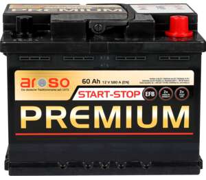 AROSO Autobaterie EFB 60Ah/580A AROSO Autobaterie EFB 60Ah/580A