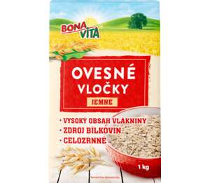 BONAVITA Ovesné vločky
jemné BONAVITA Ovesné vločky
jemné