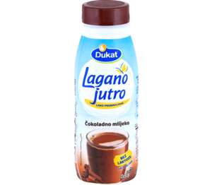 Dukat Lagano Jutro Čokoladno mlijeko
MPC 2.5.2025=1,69€