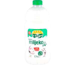 `Z bregov Svježe mlijeko, 3,2% m.m.
MPC 2.5.2025=2,39€