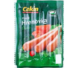 Cekin Pileće hrenovke
MPC 2.5.2025=1,99€