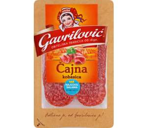 Gavrilović Čajna kobasica, narezak
MPC 2.5.2025=2,35€ Gavrilović Čajna kobasica, narezak
MPC 2.5.2025=2,35€