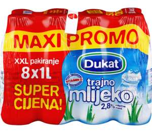 Dukat Trajno mlijeko 2,8% m.m.1L
MPC 2.5.2025=7,99€