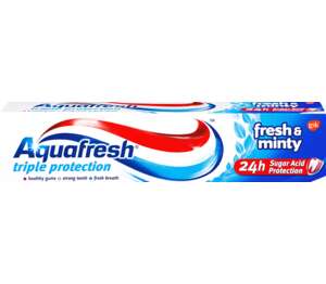 Aquafresh Zubna pasta
MPC 2.5.2025=2,69€ Aquafresh Zubna pasta
MPC 2.5.2025=2,69€