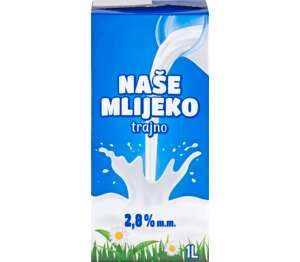 Naše Mlijeko Mlijeko trajno
MPC 26.08.2025=0,67€