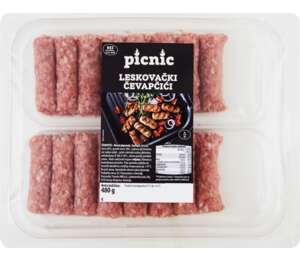 PICNIC Leskovački ćevapčići
MPC 30.7.2026=4,59€ PICNIC Leskovački ćevapčići
MPC 30.7.2026=4,59€