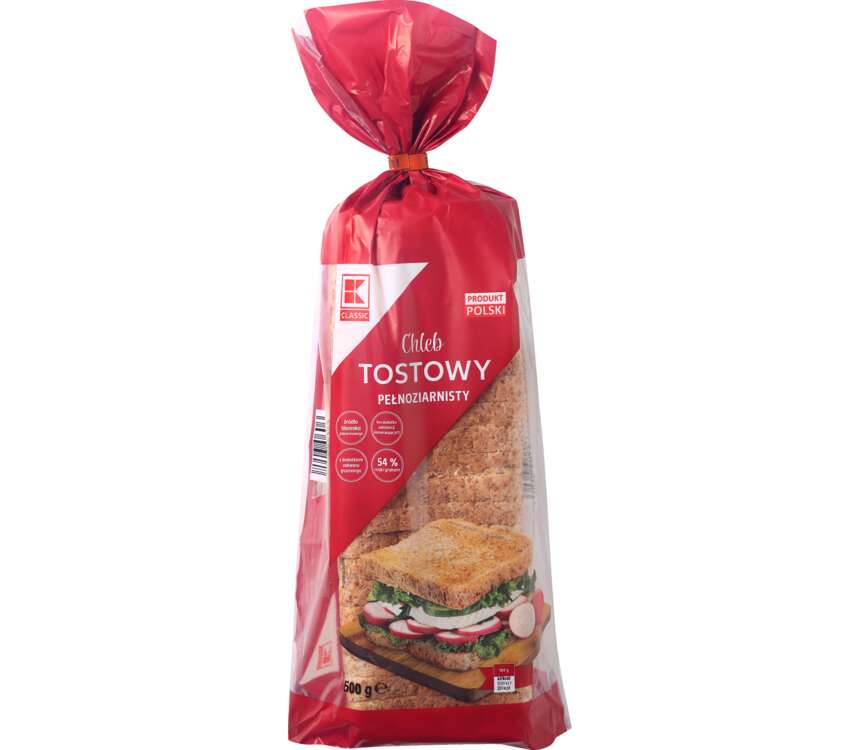 K-Classic Chleb tostowy pełnoziarnisty 500 g