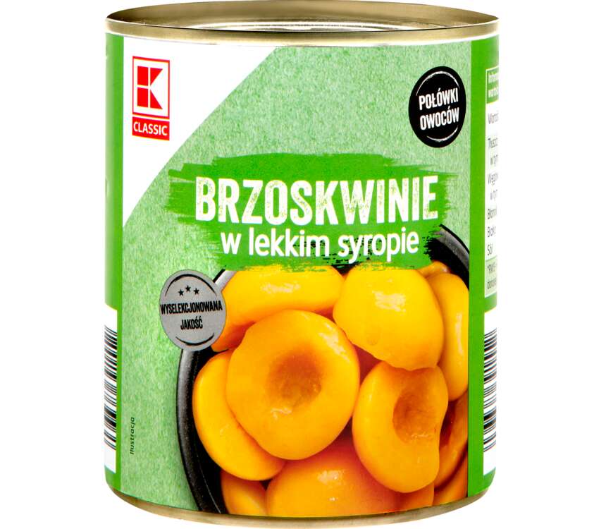K-Classic Brzoskwinie połówki  480/820g