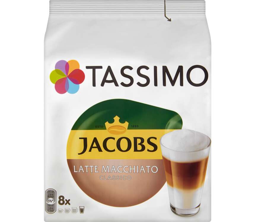 Tassimo Jacobs Kapsułki d/parz.kawy Latte Macchiato 264g