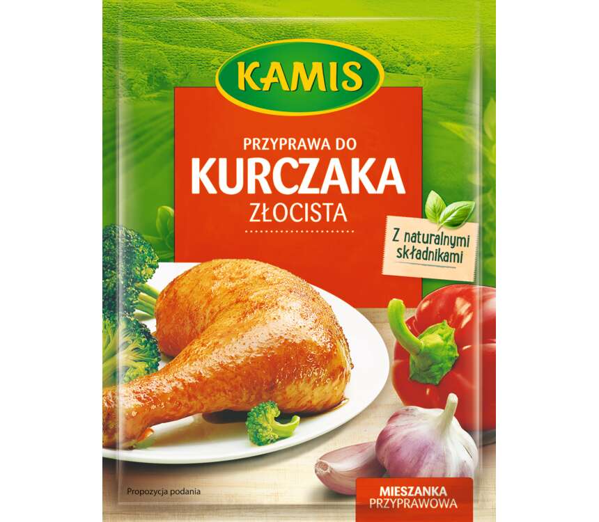 Kamis Mieszanka przypraw do kurczaka złocista 30 g kaufland.pl