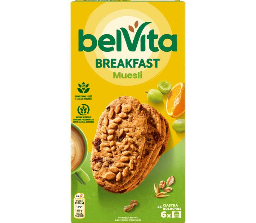 BelVita Ciastka zbożowe musli z owocami 300 g kaufland.pl